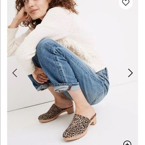 Ruby clog in dotted calf hair NEW size 6